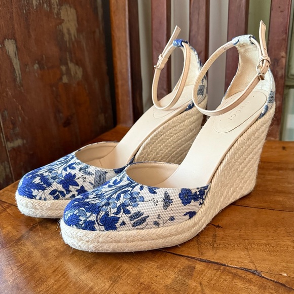 Gucci Cruise 2007 Runway Flora Espadrille Wedges – 7.5 - Picture 1 of 16